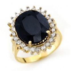 14.1 ctw Sapphire & Diamond Ring