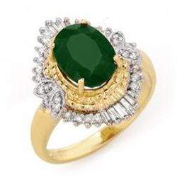 2.58 ctw Emerald & Diamond Ring 14K