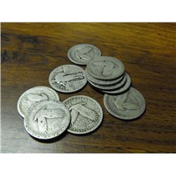 Lot Of  10 Standing Liberty Quarters