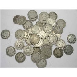 Lot of 40 Barber Dimes