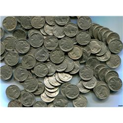 Lot of 100 Buffalo Nickels