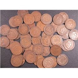 Lot OF 50 Indian Head Pennys