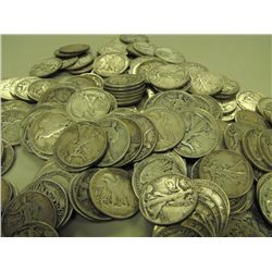 Lot Of  50 Walking Liberty Halves