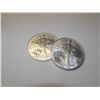Image 1 : Lot of (2) Silver Eagles Random Years