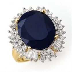 16.66 ctw Sapphire & Diamond Ring