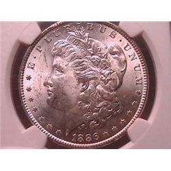1886 Morgan Dollar MS63 NGC