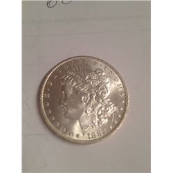 1882-S BU MS-63 MORGAN SILVER DOLLAR