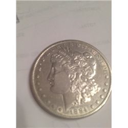 1884-S Morgan Dollar XF-45