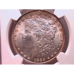 1885 Morgan Dollar MS63 NGC