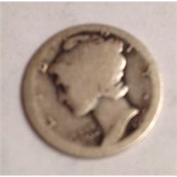 1916-D MERCURY DIME KEY DATE ONLY 264,000 MINTED