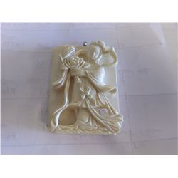 GENUINE IVORY CARVING,4"X3"