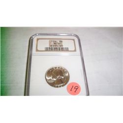1958 SILVER WASHINGTON QUARTER NGC MS-66