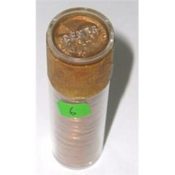 ROLL OF 1963-D *RARE UNC ROLL* PENNIES 50 TOTAL *ROLL CAME OUT OF SAFE DEPOSIT BOX*!!