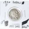 Image 1 : 1920-D BUFFALO NICKEL RED BOOK VALUE IS $200.00 *EXTREMELY RARE KEY DATE VERY FINE+ GRADE* !!