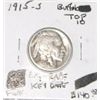 Image 1 : 1915-S BUFFALO NICKEL *TOP 10* RED BOOK VALUE IS $140.00 *EXTREMELY RARE KEY DATE FINE GRADE*!!