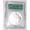 Image 1 : 2005 SILVER EAGLE 1oz *EXTREMELY RARE CERTIFIED MS-70 GRADE* SILVER DOLLAR CAME OUT OF SAFE!!