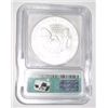 Image 2 : 2005 SILVER EAGLE 1oz *EXTREMELY RARE CERTIFIED MS-70 GRADE* SILVER DOLLAR CAME OUT OF SAFE!!