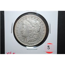 1893 US Silver Morgan $1; VF+; EST. $195-250