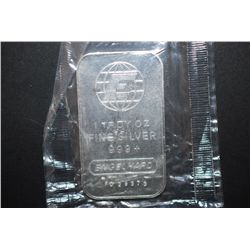 Engelhard Silver Ingot; 999+ Fine Silver 1 Oz.; EST. $40-60