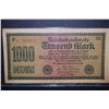 Image 1 : 1922 German 1000 Fausend Mark Foreign Bank Note; EST. $3-6