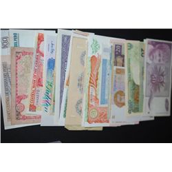 Foreign Bank Note; Various Dates, Conditions & Denominations; Lot of 50; EST. $50-80