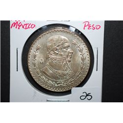 1957 Mexico Un Peso Foreign Coin; EST. $5-10