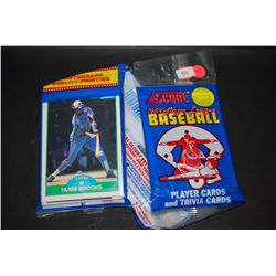 1989 MLB Baseball Trading Cards; Various Players & Teams; Unopened Pack; Lot of 48 Cards With 1 Youn