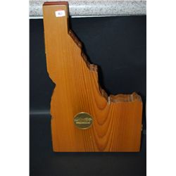 1990 Celebrate Idaho Centennial "Idaho Shaped" Wooden Display Box; EST. $5-10