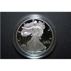 2003-W US Silver American Eagle $1 Proof In Velvet Box With COA Included; 99.9% Silver 1 Oz.; EST. $