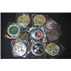 Image 2 : Military Challenge Coin; Various Dates, Bases, People, Etc.; Lot of 10; EST. $30-40