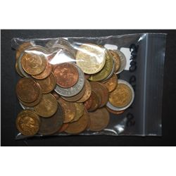 World Coins & Tokens; Various Dates, Conditions & Denominations; Lot of 50; EST. $10-20