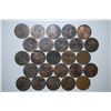 Image 1 : Great Britain One Penny Foreign Coin; Various Dates & Conditions; Lot of 25; EST. $15-25