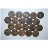 Image 2 : Great Britain One Penny Foreign Coin; Various Dates & Conditions; Lot of 20; EST. $15-25