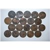Image 1 : Great Britain One Penny Foreign Coin; Various Dates & Conditions; Lot of 20; EST. $15-25