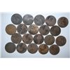 Image 2 : Great Britain One Penny Foreign Coin; Various Dates & Conditions; Lot of 20; EST. $15-25