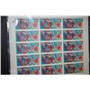 Image 1 : 1980 CCCP/USSR Postal Stamp Sheet; Lot of 15 Stamps; EST. $10-20