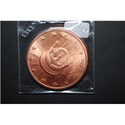 2011 Copper Round "Statue Of Liberty Type"; .999 Fine Copper 1 Oz.; EST. $5-10