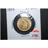Image 1 : 1898 US Liberty $5 Gold Coin; EST. $550-650