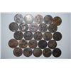 Image 2 : Great Britain One Penny Foreign Coin; Various Dates & Conditions; Lot of 25; EST. $10-25