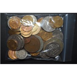 World Coins & Tokens; Various Dates, Conditions & Denominations; Lot of 50; EST. $10-20