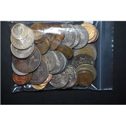 World Coins & Tokens; Various Dates, Conditions & Denominations; Lot of 50; EST. $10-20