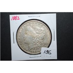 1882 US Silver Morgan $1; EST. $35-55