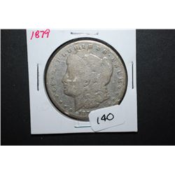 1879 US Silver Morgan $1; EST. $35-55