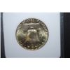 Image 2 : 1958-D US Ben Franklin Half Dollar; NNC Graded MS66 FBL; EST. $30-50