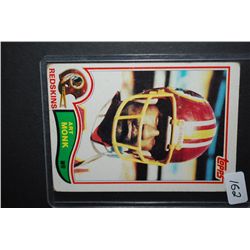 1982 NFL Art Monk Washington Redskins Football Trading Card; EST. $5-10