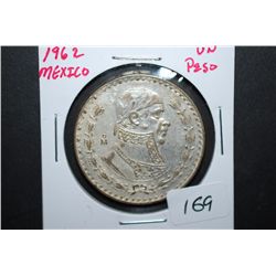 1962 Mexico Un Peso Foreign Coin; EST. $5-10