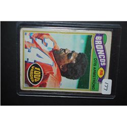 1977 NFL Otis Armstrong Denver Broncos Football Trading Card; EST. $5-10