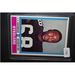 1970s NFL L. C. Greenwood Pittsburgh Steelers Football Trading Card; EST. $5-10