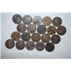 Image 2 : Great Britain One Penny Foreign Coin; Various Dates & Conditions; Lot of 20; EST. $15-25