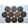 Image 1 : Great Britain One Penny Foreign Coin; Various Dates & Conditions; Lot of 10; EST. $10-15